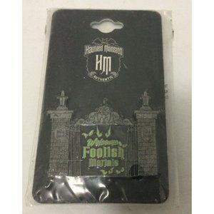 Disney Haunted Mansion Pin Welcome Foolish Mortals Front Gate Pin